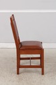 74572: Set of 4 STICKLEY Mission Cherry Leather Di