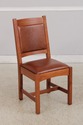 74572: Set of 4 STICKLEY Mission Cherry Leather Di