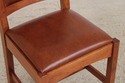 74572: Set of 4 STICKLEY Mission Cherry Leather Di