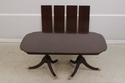 L74573: STICKLEY Mahogany Double Pedestal Dining T