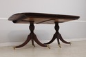 L74573: STICKLEY Mahogany Double Pedestal Dining T