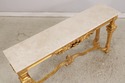 74584: Rococo Style Gilt & Gold Marble Top Console