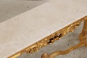 74584: Rococo Style Gilt & Gold Marble Top Console