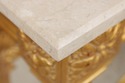 74584: Rococo Style Gilt & Gold Marble Top Console