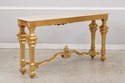 74584: Rococo Style Gilt & Gold Marble Top Console