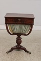 F74588: Antique English 19th Century Mahogany Sewi