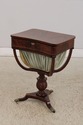 F74588: Antique English 19th Century Mahogany Sewi