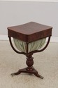 F74588: Antique English 19th Century Mahogany Sewi