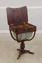 F74588: Antique English 19th Century Mahogany Sewi