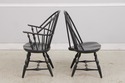 L74592: Set of 4 Black Windsor Style Dining Room C