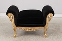 L74597: Pair Of PAMA Louis XV Style Gold Benches
