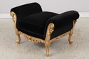 L74597: Pair Of PAMA Louis XV Style Gold Benches