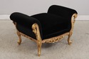 L74597: Pair Of PAMA Louis XV Style Gold Benches