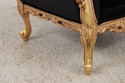 L74597: Pair Of PAMA Louis XV Style Gold Benches