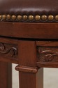 74610: Set of 3 STICKLEY Cherry Leather Seat Count