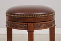74610: Set of 3 STICKLEY Cherry Leather Seat Count