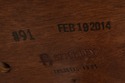 74610: Set of 3 STICKLEY Cherry Leather Seat Count