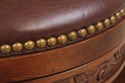 74610: Set of 3 STICKLEY Cherry Leather Seat Count