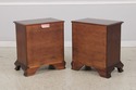 74611: Pair Of HENKEL HARRIS Mahogany Nightstands
