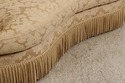 74635: CENTURY Channel Back Upholstered Damask Sof