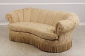 74635: CENTURY Channel Back Upholstered Damask Sof