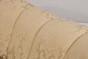 74635: CENTURY Channel Back Upholstered Damask Sof