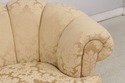 74635: CENTURY Channel Back Upholstered Damask Sof