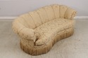 74635: CENTURY Channel Back Upholstered Damask Sof