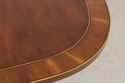 L74641: BAKER Mahogany Inlaid Double Pedestal Dini