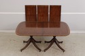 L74641: BAKER Mahogany Inlaid Double Pedestal Dini