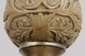 F74646: Pair UTTERMOST Acanthus Leaf Carved Urn La