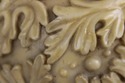 F74646: Pair UTTERMOST Acanthus Leaf Carved Urn La