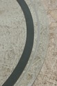 F74647: Round Iron & Glass Coffee Table w. Lion He