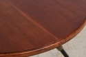 74648: Round Cherry Top Wrought Iron Base Dining O