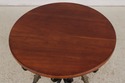 74648: Round Cherry Top Wrought Iron Base Dining O