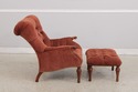 74656: STICKLEY Leopold Upholstered Chair & Ottoma