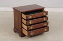 L74662: HENKEL HARRIS Cherry 4 Drawer Chairside Ch