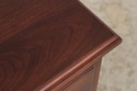 L74662: HENKEL HARRIS Cherry 4 Drawer Chairside Ch