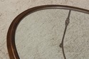 L74705: Oval Glass Top Decorator Coffee Cocktail T