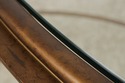 L74705: Oval Glass Top Decorator Coffee Cocktail T