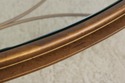 L74705: Oval Glass Top Decorator Coffee Cocktail T