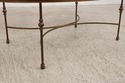 L74705: Oval Glass Top Decorator Coffee Cocktail T