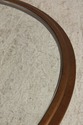 L74705: Oval Glass Top Decorator Coffee Cocktail T