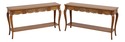L74718: Pair AUFFRAY & CO French Console Sofa Tabl