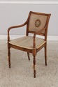 L74722: Pair English Adams Style Painted Back Cane