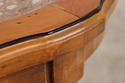 L74723: Adams Style Cane & Glass Top Paint Decorat