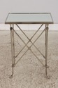 74732: RALPH LAUREN Mirror & Chrome Accent Table