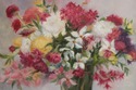 F74760: Oil On Canvas Painting Still Life Flowers
