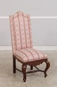 74775: Pair Of High Back Upholstered Chairs