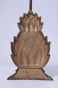 F74776: Brass Pineapple Door Stop In Colonial Will